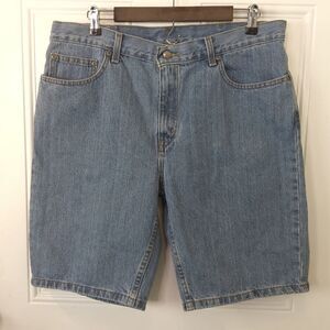 George blue light Stone wash five pocket shorts